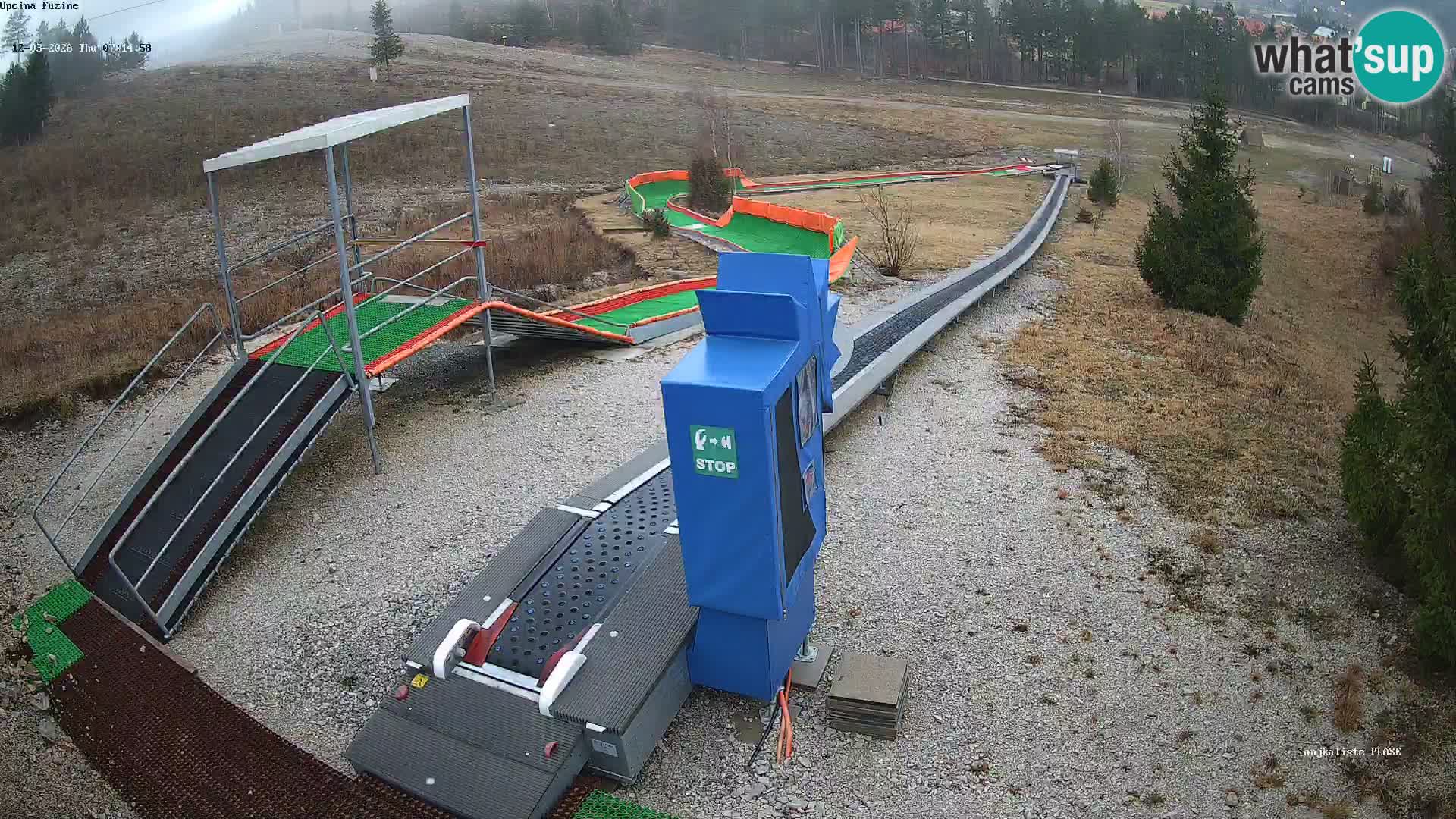 Live webcam Fužine toboggan run – Croatia