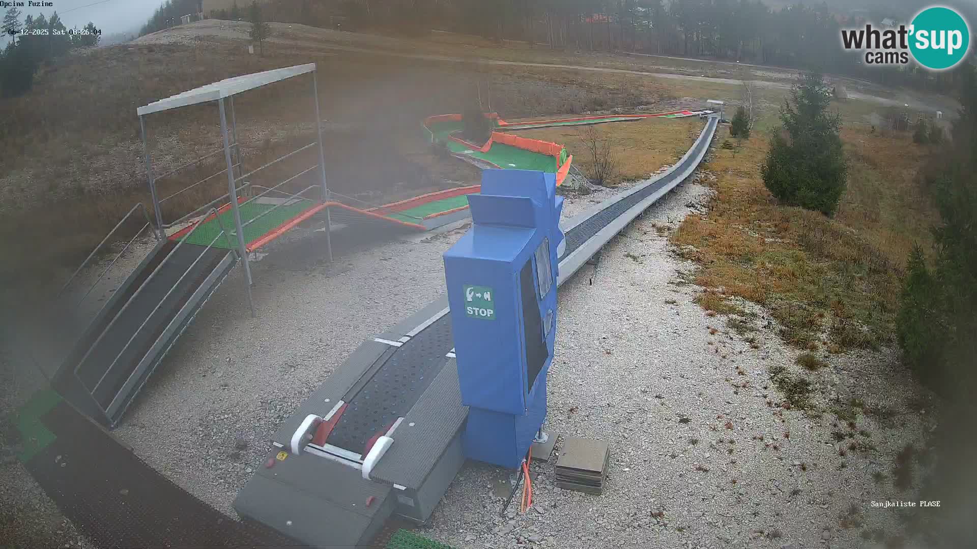 Webcam en vivo Pista de trineo Fužine – Croacia