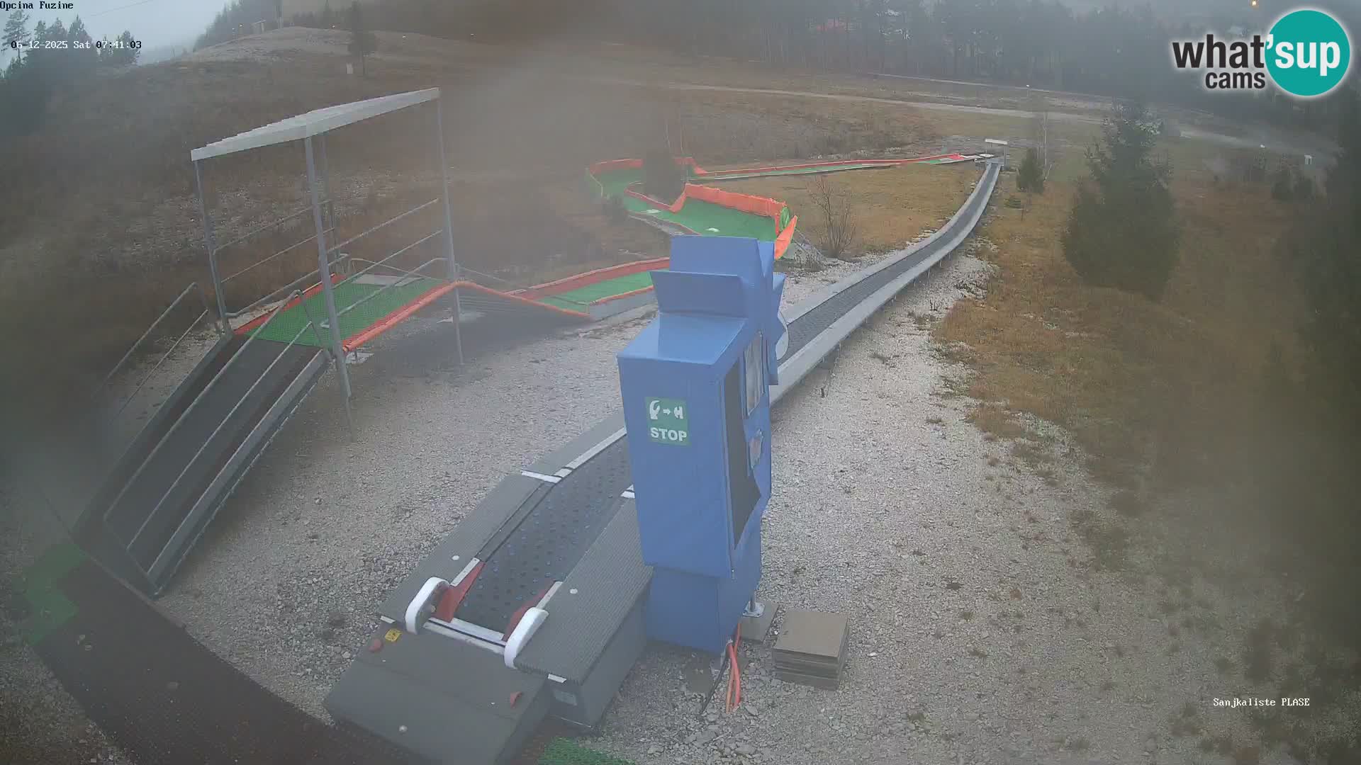 Live webcam Fužine toboggan run – Croatia