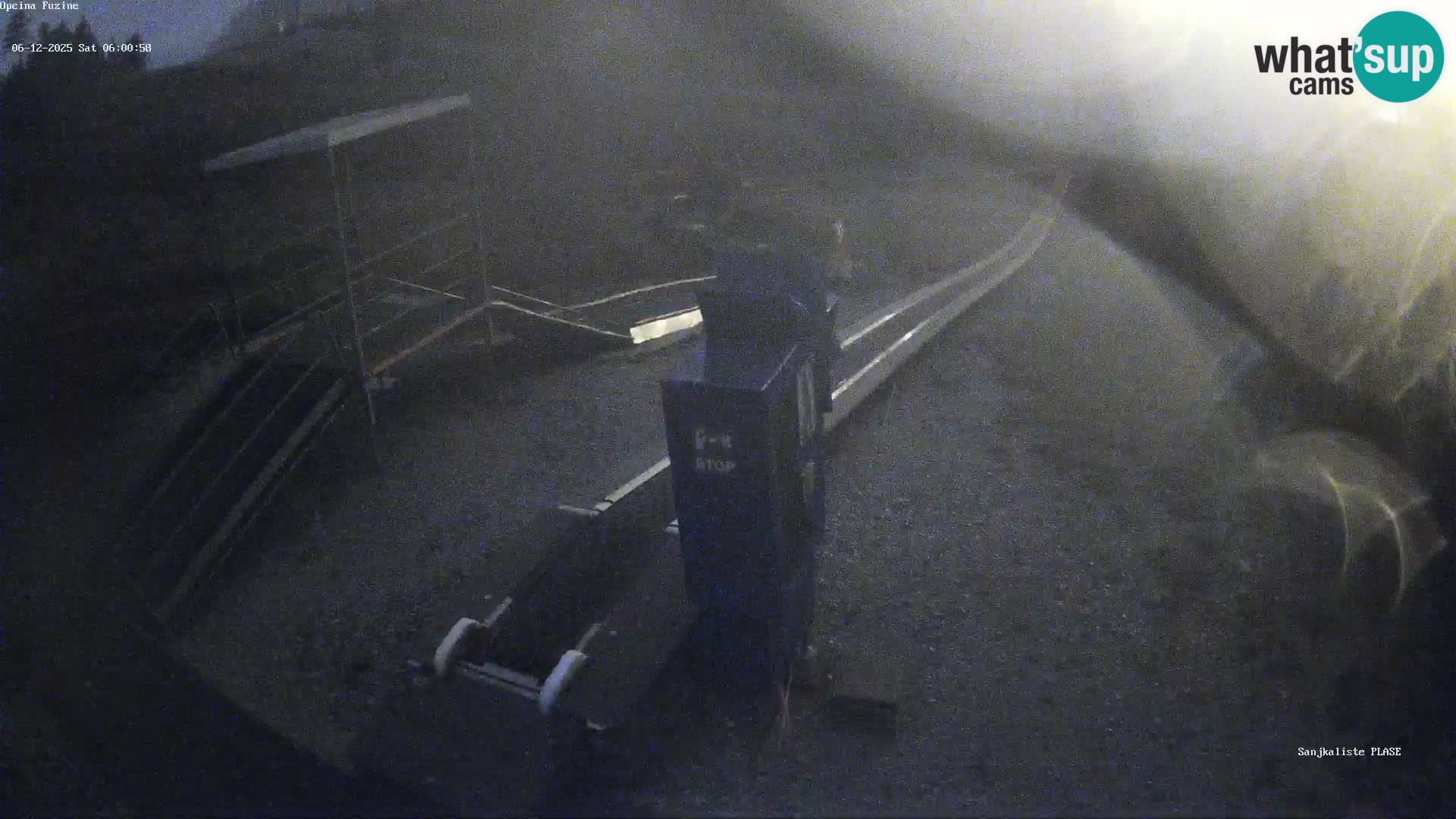 Webcam en direct Piste de luge de Fužine – Croatie