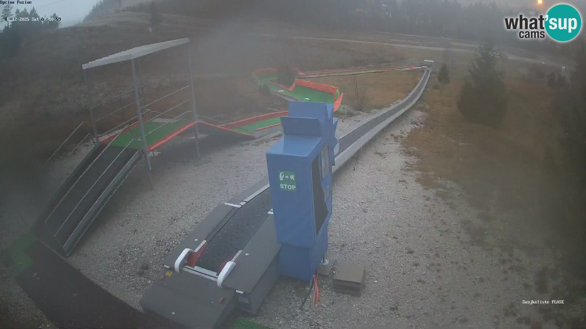 Live webcam Pista da slittino Fužine – Croazia