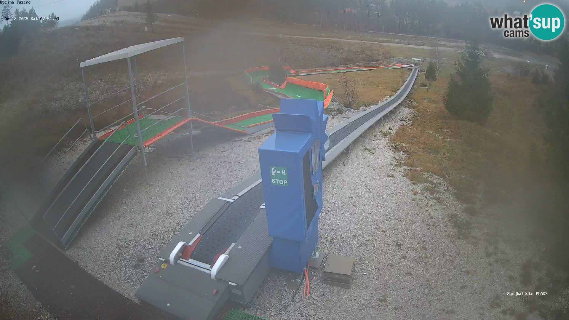 Webcam en direct Piste de luge de Fužine – Croatie