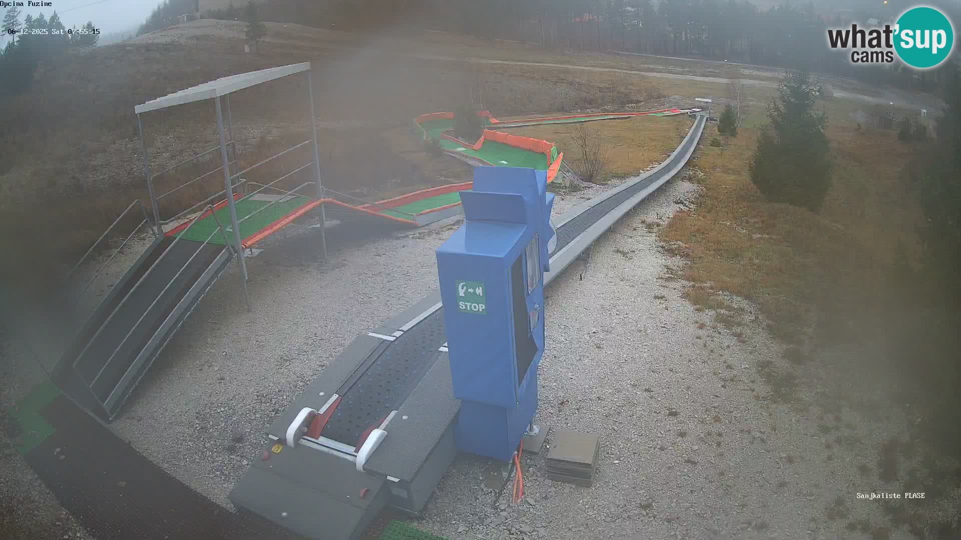 Live webcam Fužine toboggan run – Croatia
