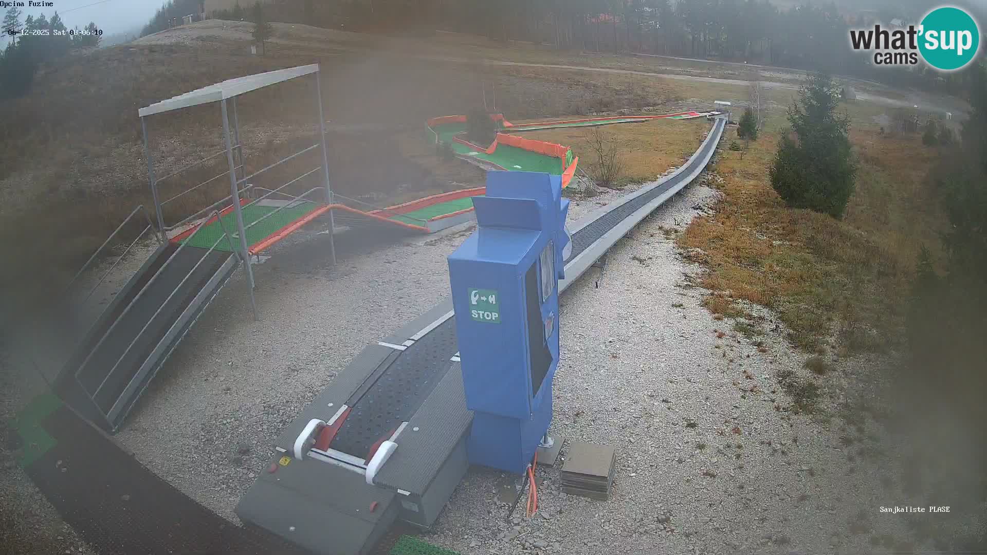 Live webcam Fužine toboggan run – Croatia