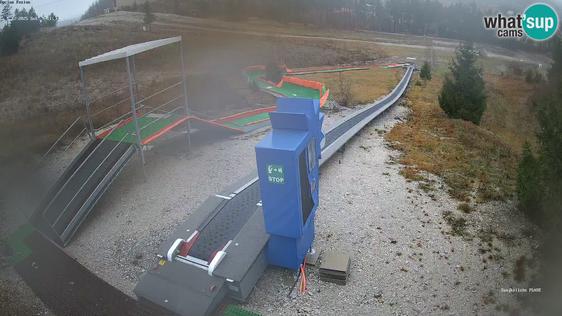 Webcam en direct Piste de luge de Fužine – Croatie