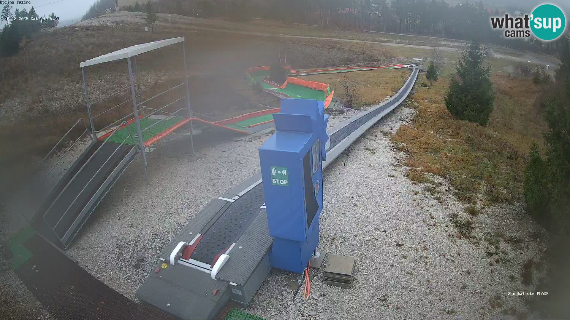 Live webcam Fužine toboggan run – Croatia
