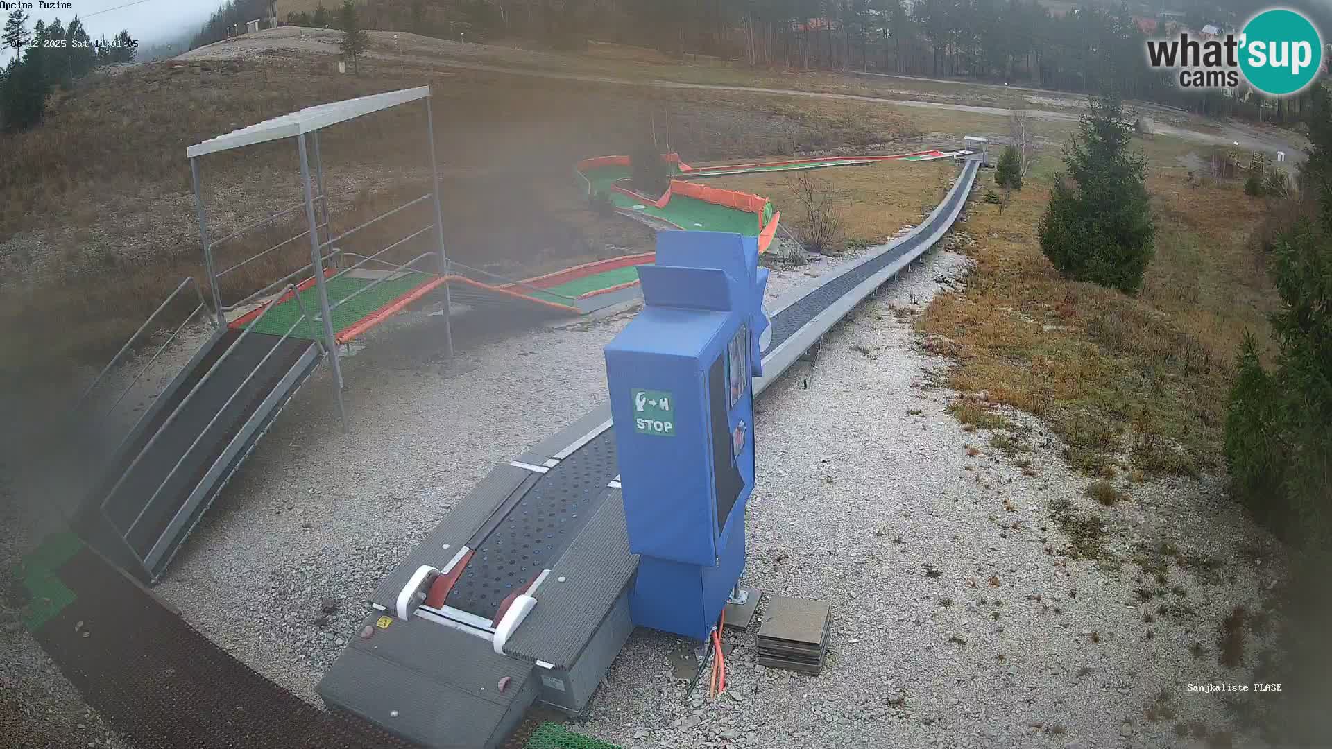 Webcam en direct Piste de luge de Fužine – Croatie