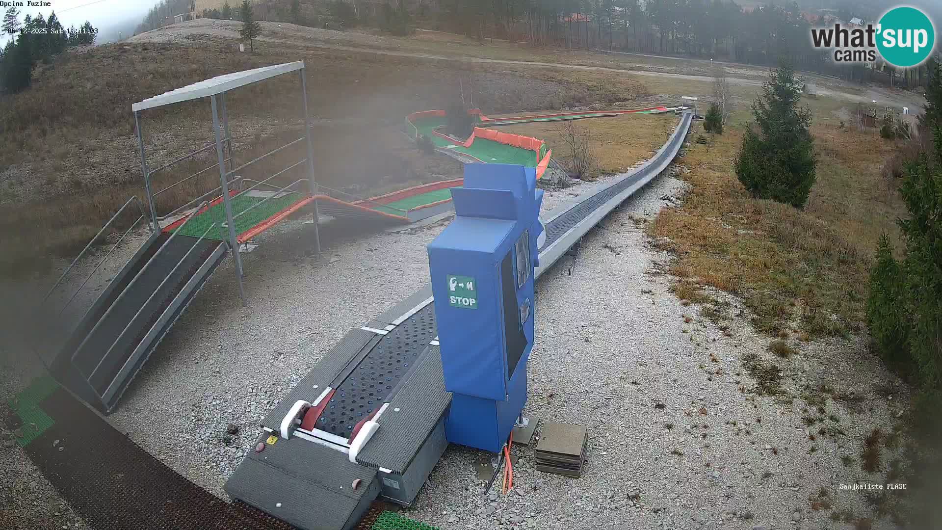 Webcam en direct Piste de luge de Fužine – Croatie