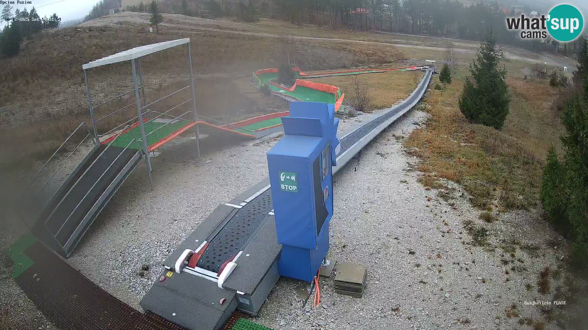 Live webcam Pista da slittino Fužine – Croazia