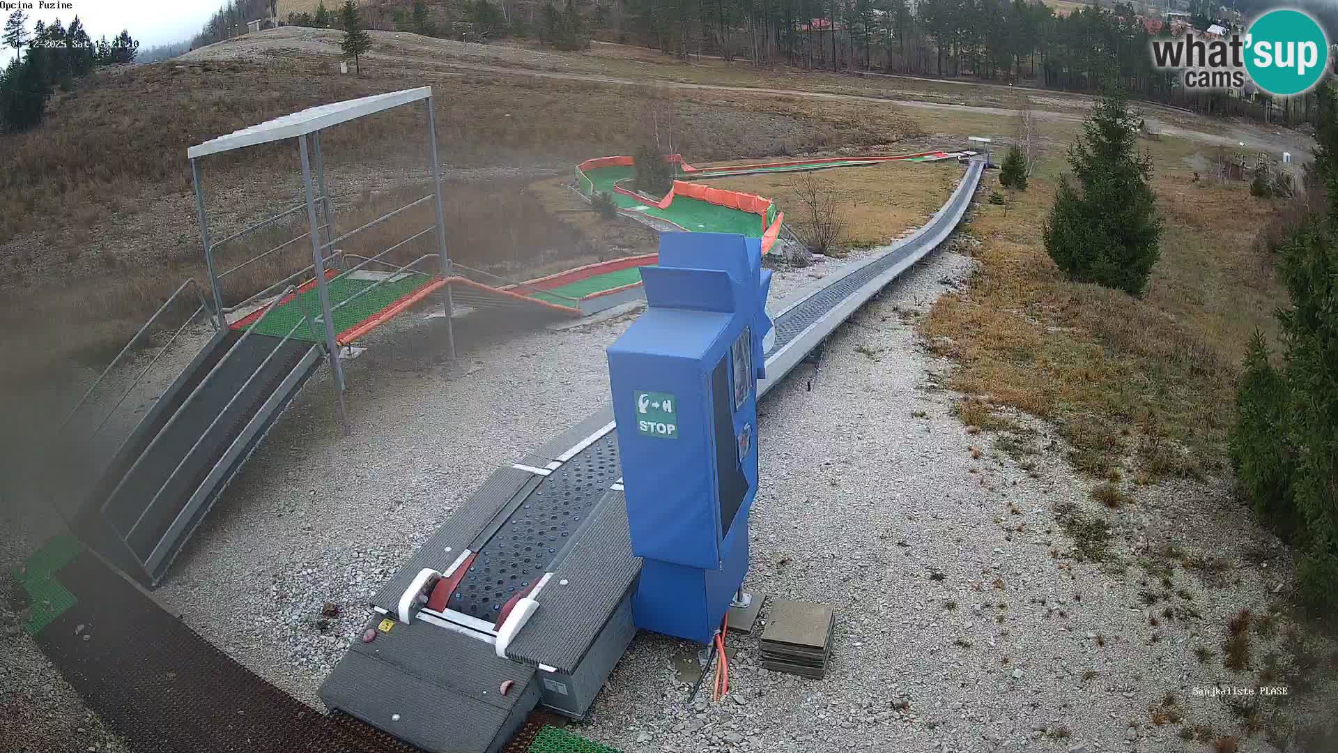 Live webcam Pista da slittino Fužine – Croazia