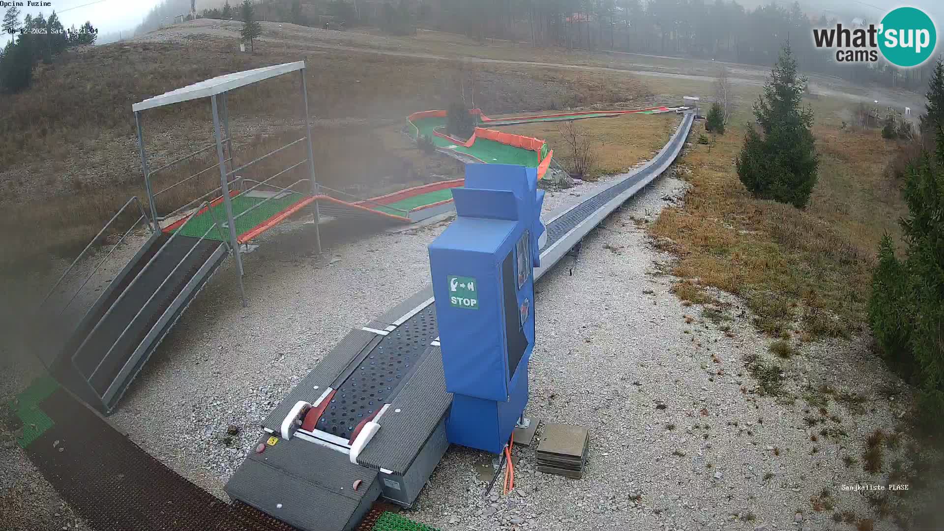 Live webcam Pista da slittino Fužine – Croazia