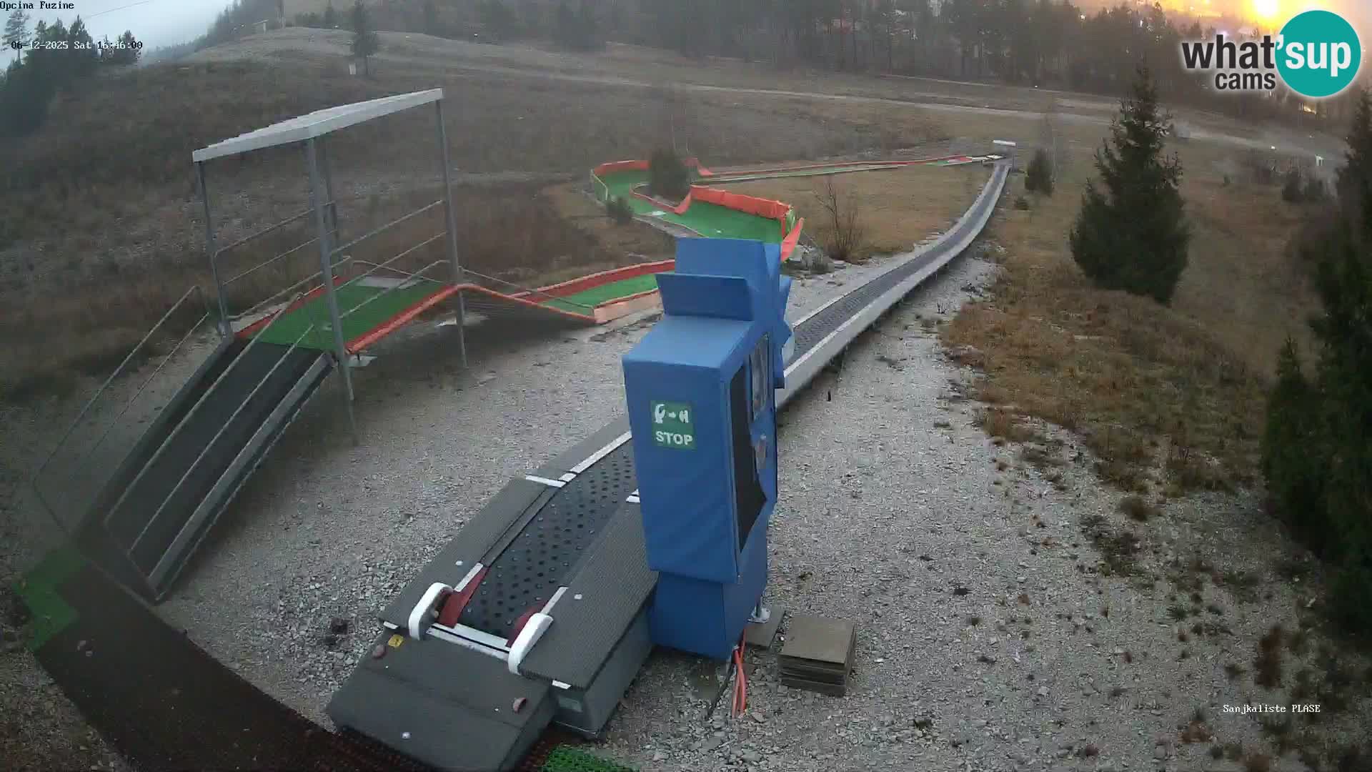 Live webcam Fužine toboggan run – Croatia