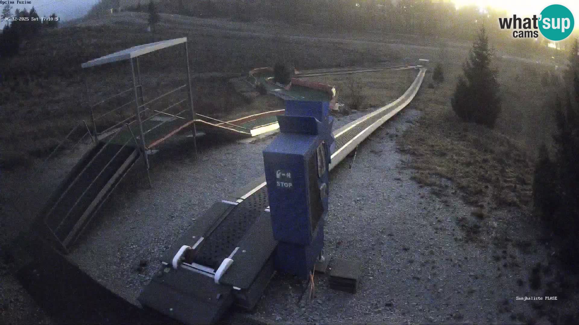 Live webcam Pista da slittino Fužine – Croazia