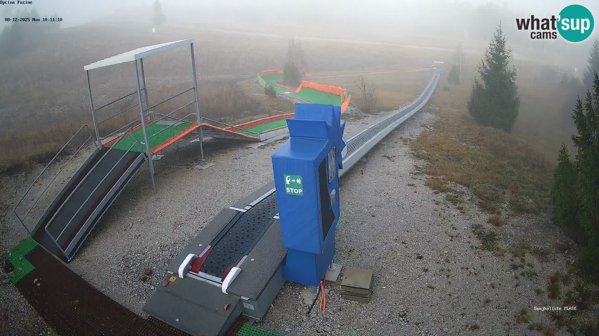 Webcam en vivo Pista de trineo Fužine – Croacia