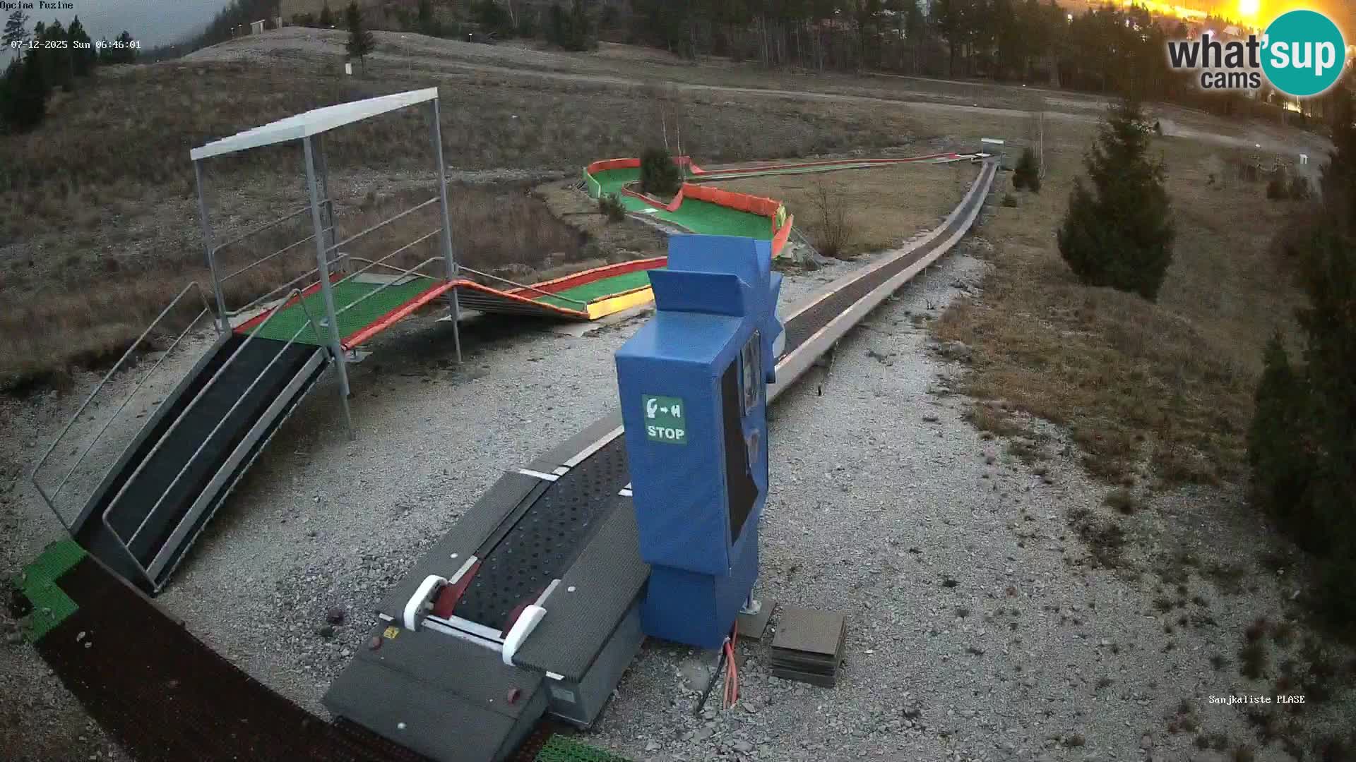 Live webcam Pista da slittino Fužine – Croazia