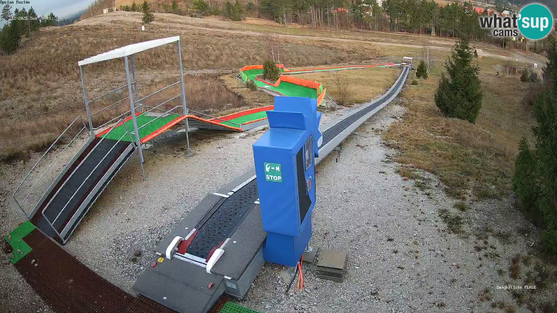 Webcam en direct Piste de luge de Fužine – Croatie