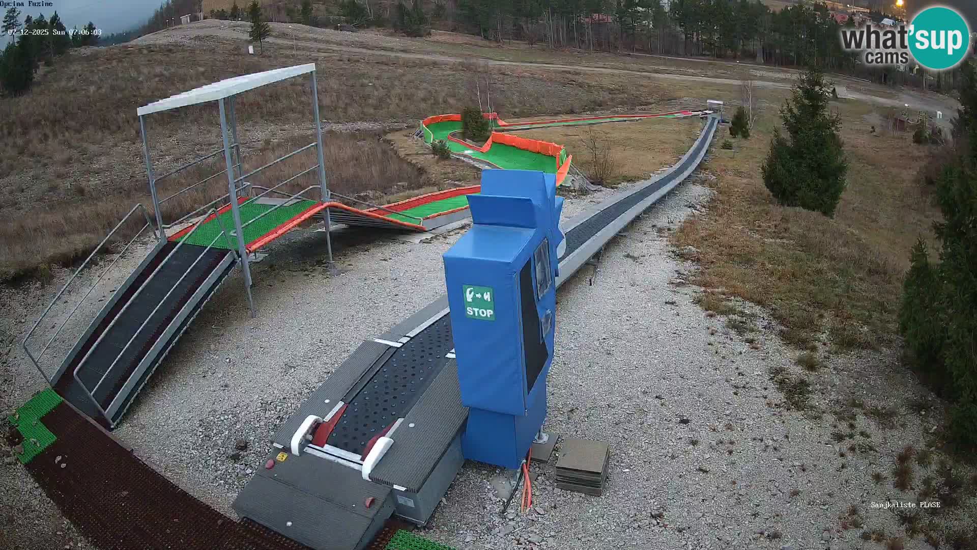 Live webcam Fužine toboggan run – Croatia
