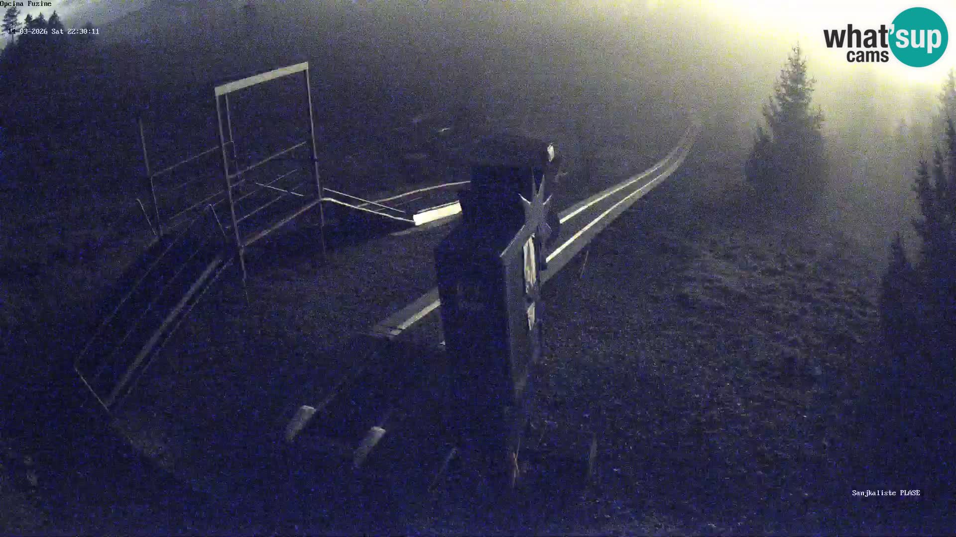 Webcam en vivo Pista de trineo Fužine – Croacia