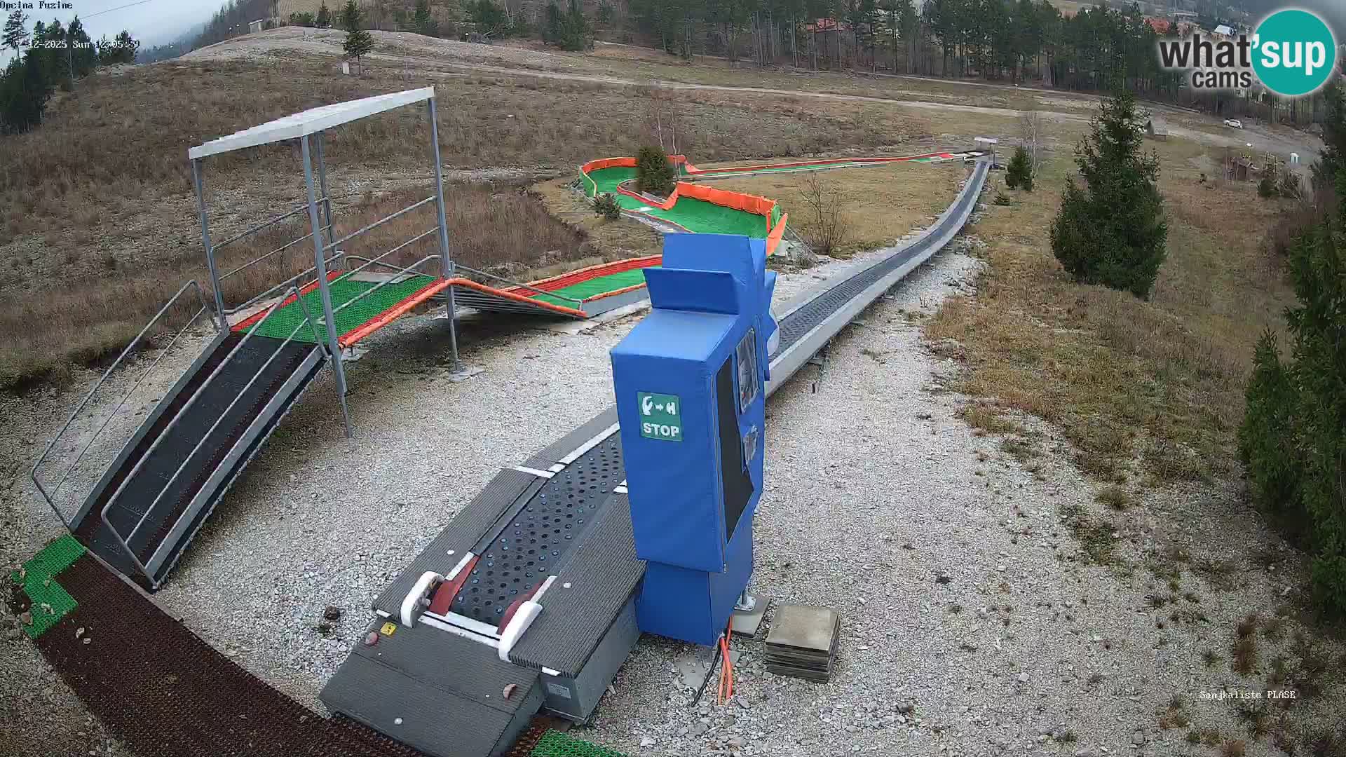 Live webcam Fužine toboggan run – Croatia