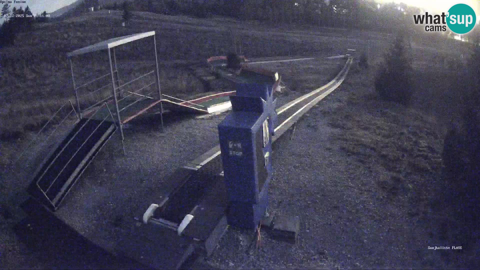 Live webcam Fužine toboggan run – Croatia