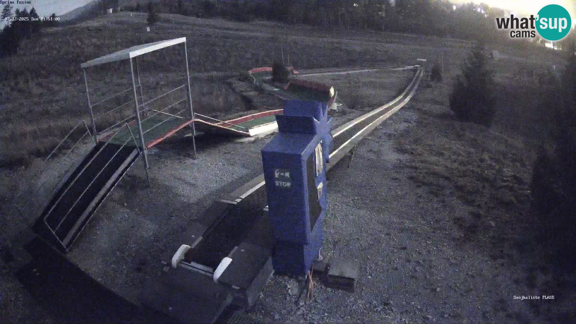 Live webcam Fužine toboggan run – Croatia