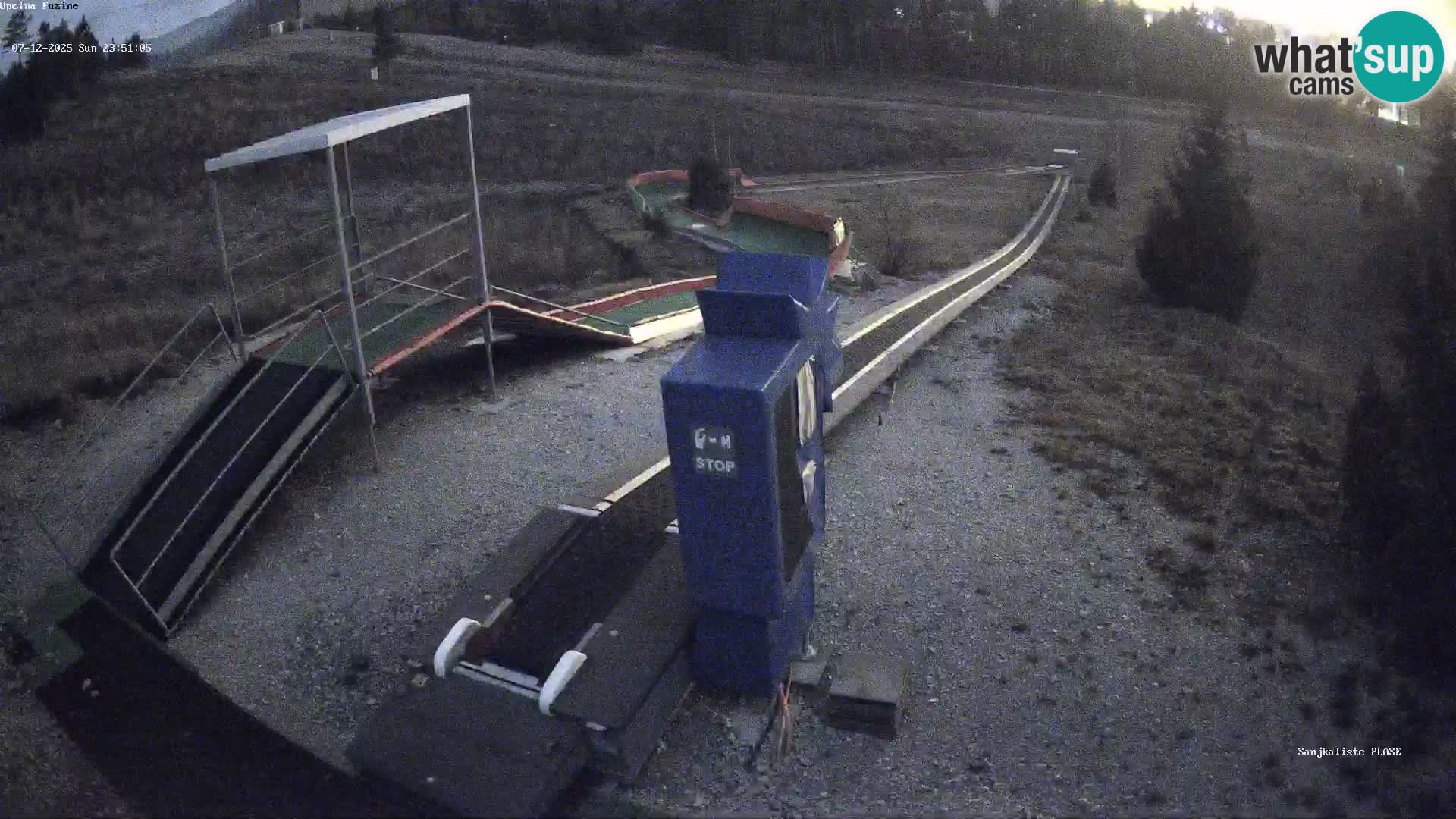 Live webcam Fužine toboggan run – Croatia