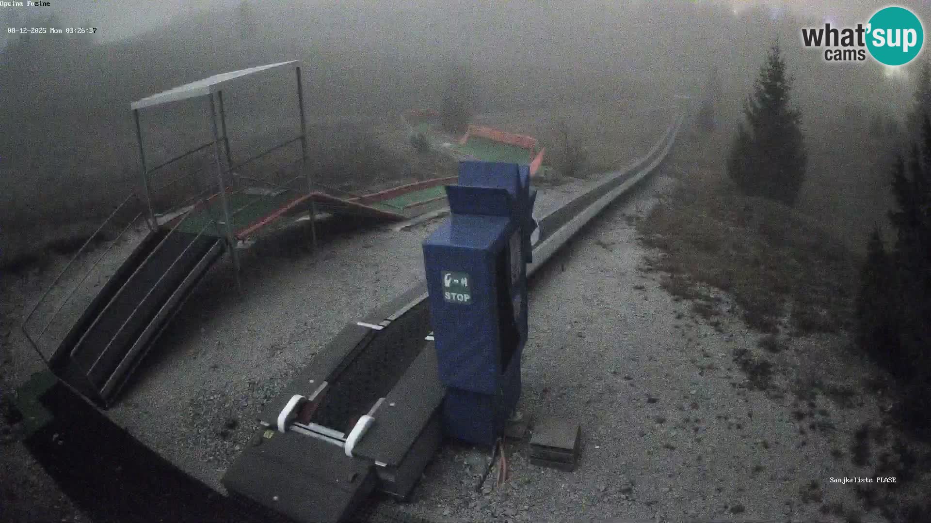 Webcam en vivo Pista de trineo Fužine – Croacia