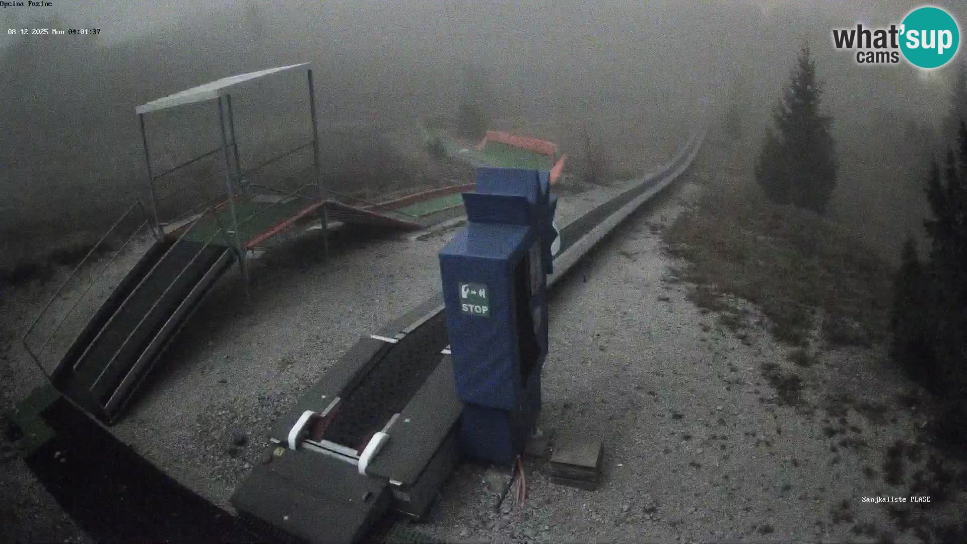 Webcam en direct Piste de luge de Fužine – Croatie