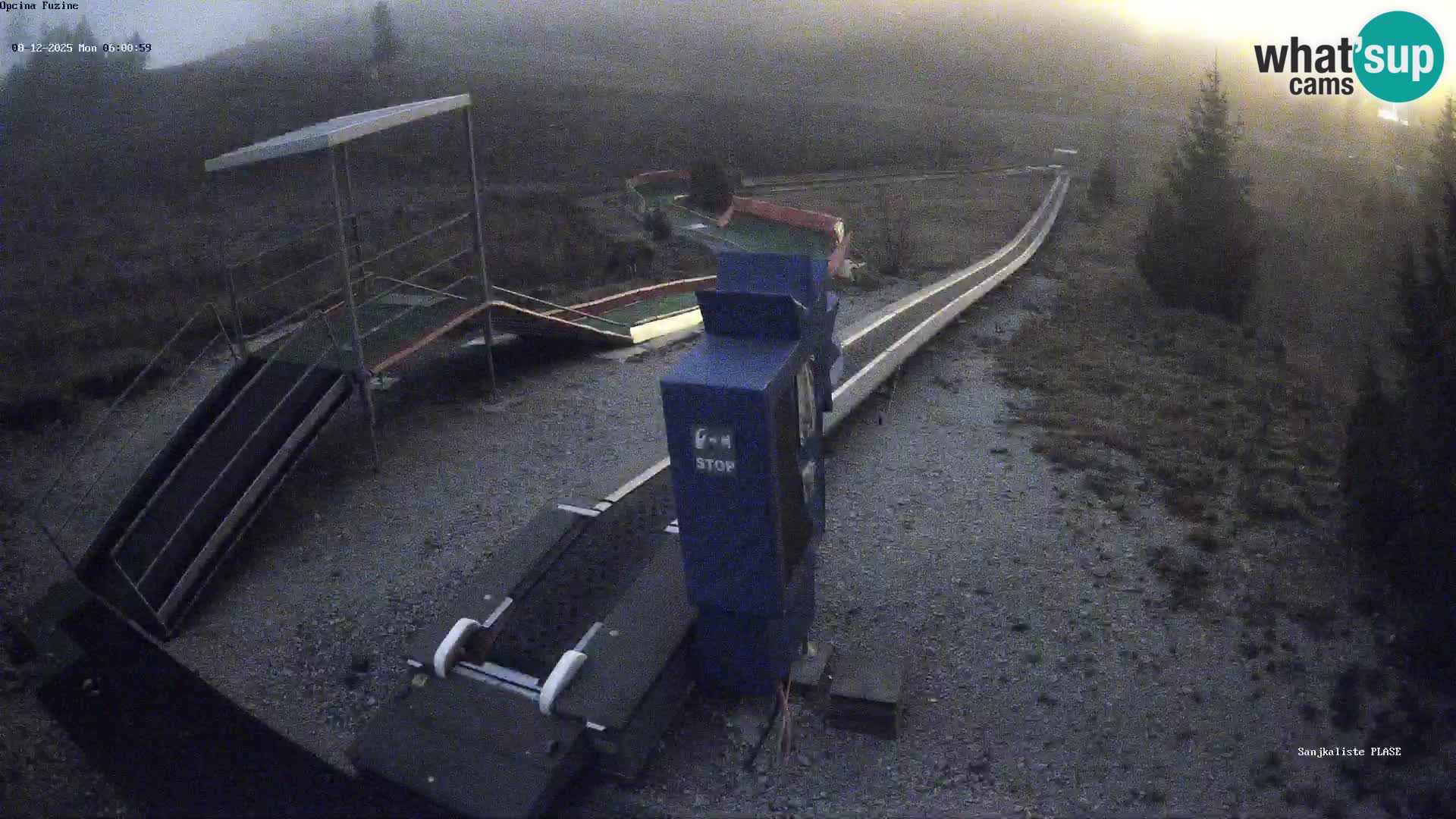 Live webcam Fužine toboggan run – Croatia