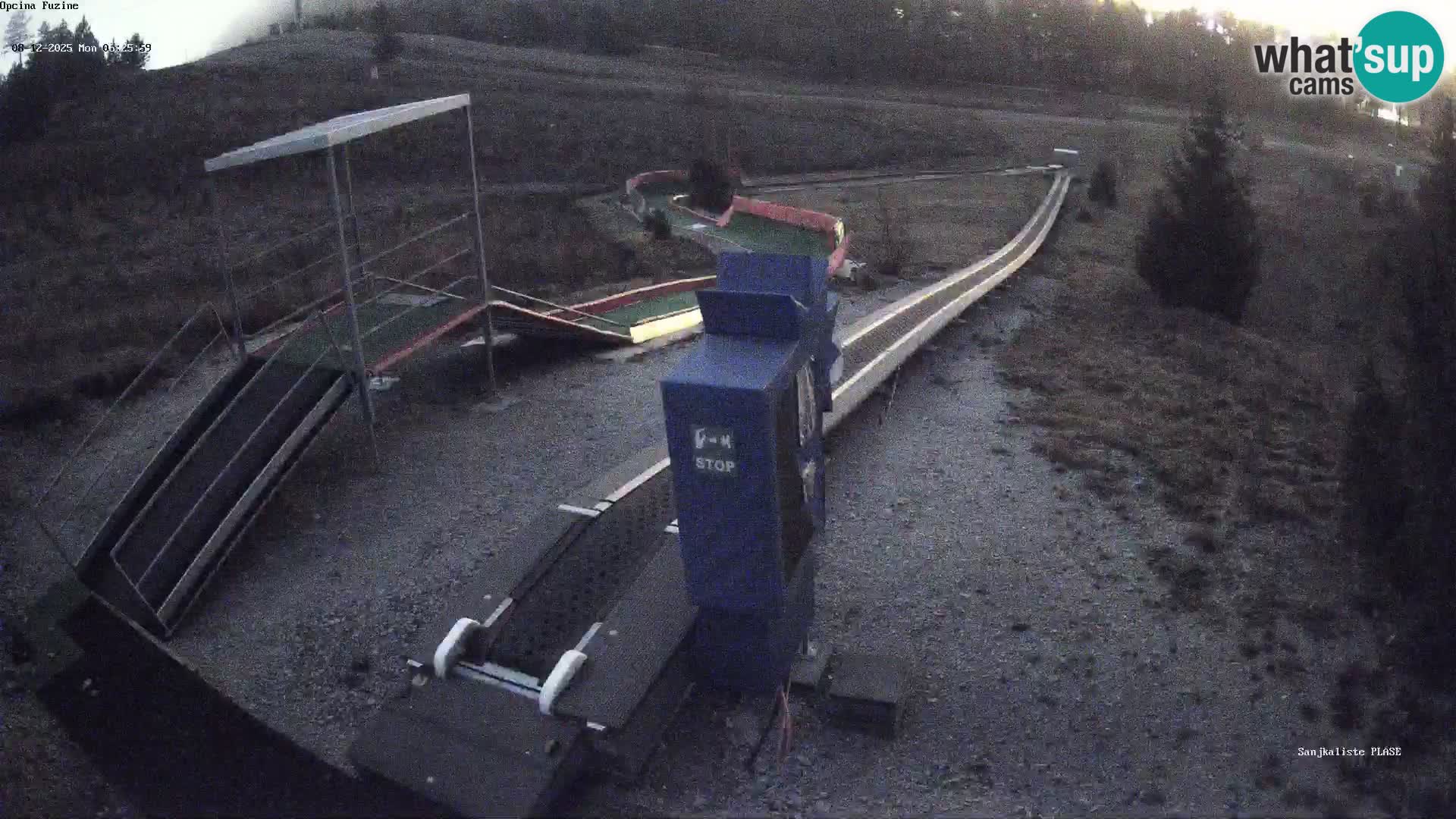 Live webcam Fužine toboggan run – Croatia