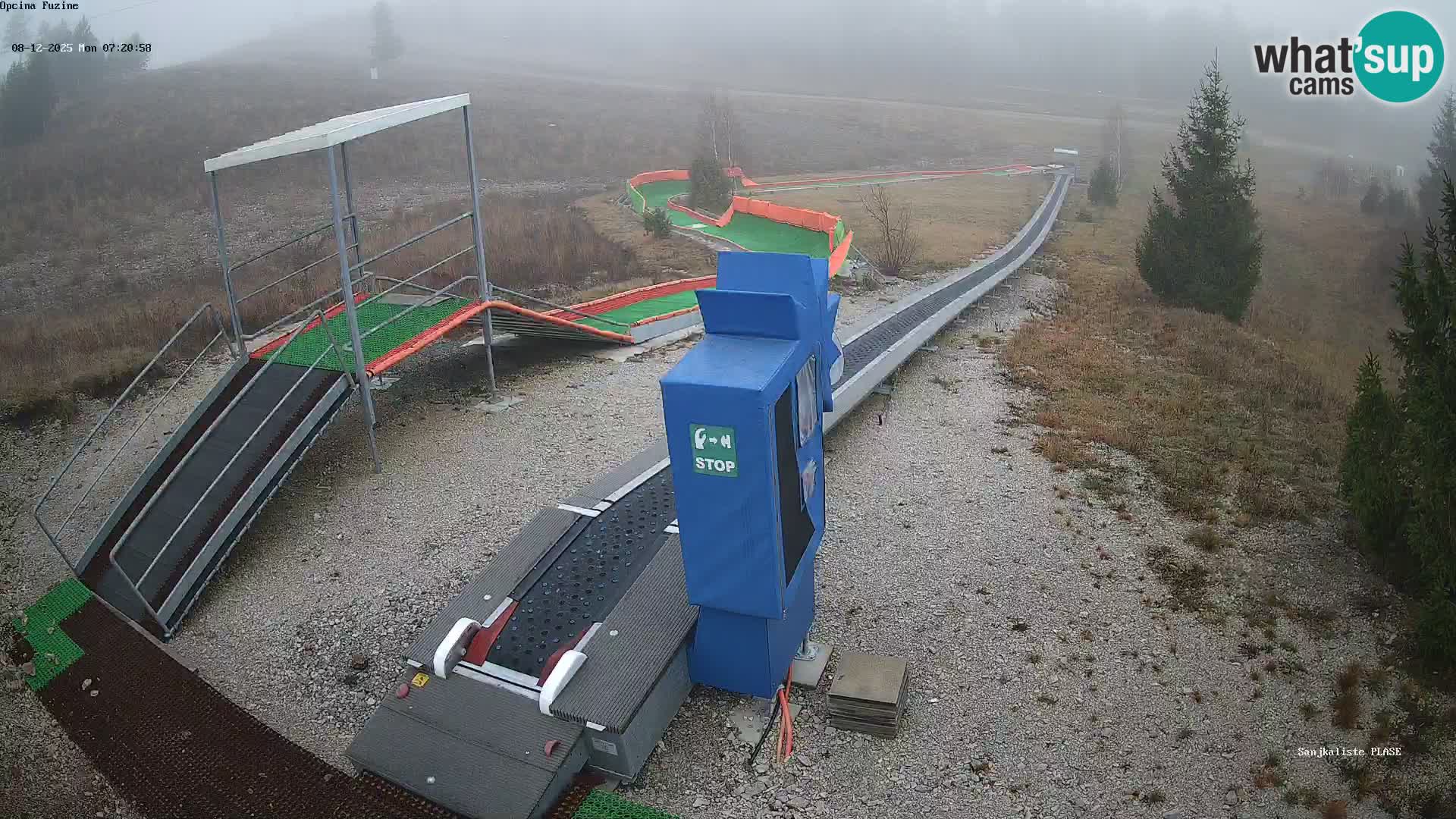 Webcam en vivo Pista de trineo Fužine – Croacia