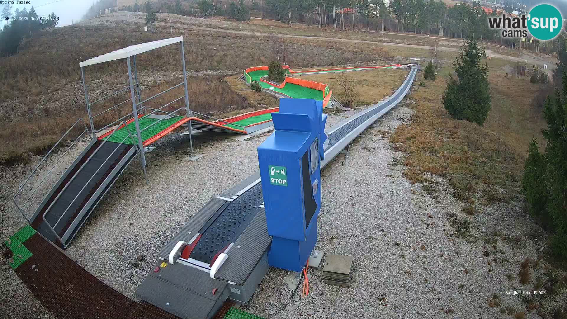 Webcam en vivo Pista de trineo Fužine – Croacia