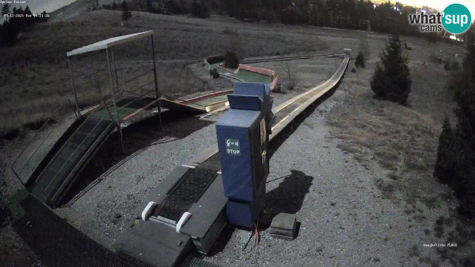 Live webcam Pista da slittino Fužine – Croazia