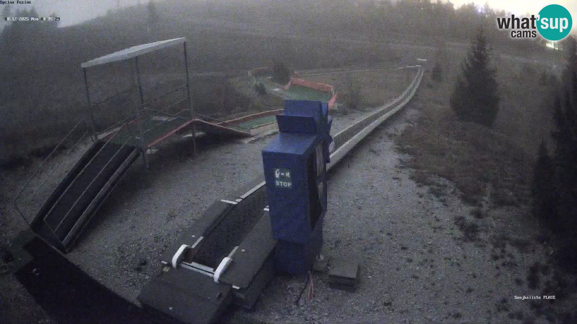 Webcam en vivo Pista de trineo Fužine – Croacia