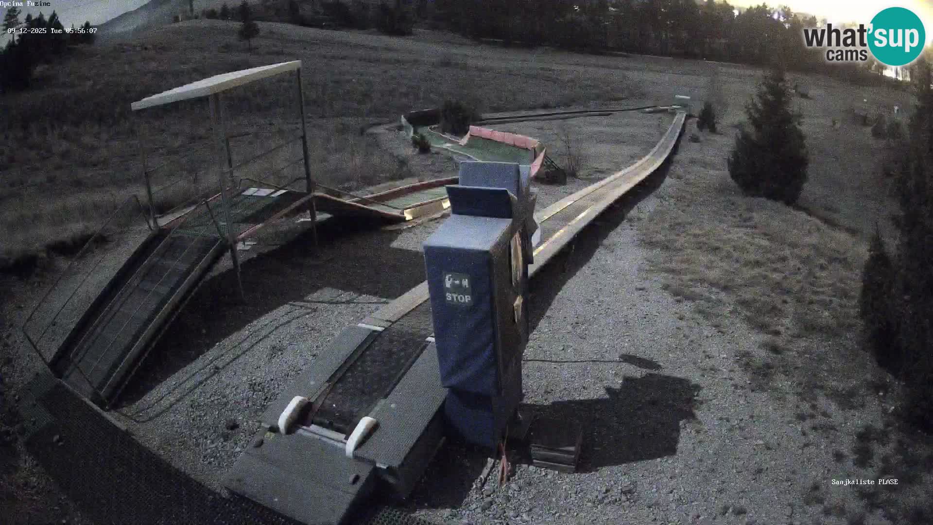 Live webcam Pista da slittino Fužine – Croazia