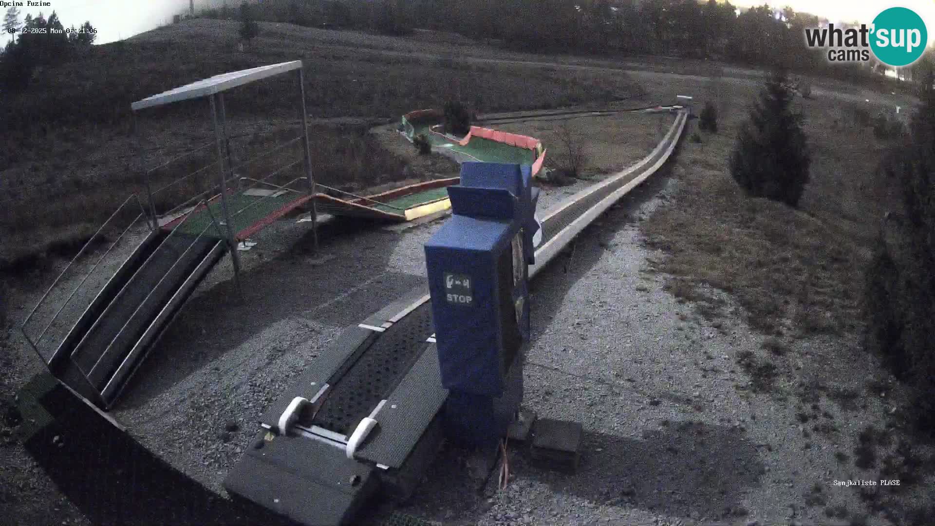 Live webcam Pista da slittino Fužine – Croazia