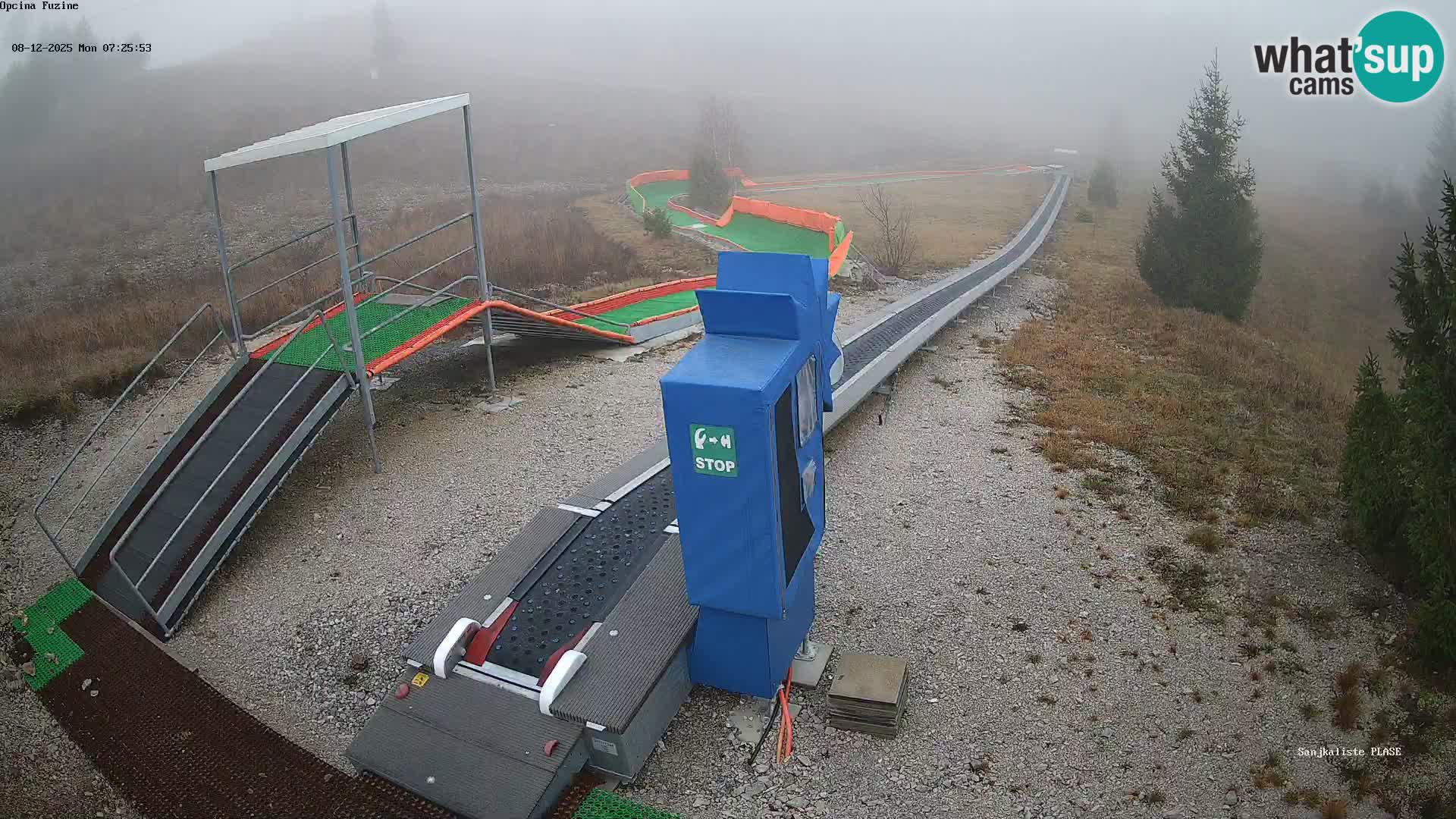 Webcam en vivo Pista de trineo Fužine – Croacia