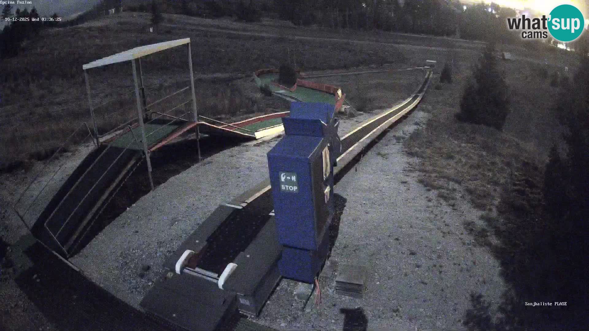 Live webcam Fužine toboggan run – Croatia