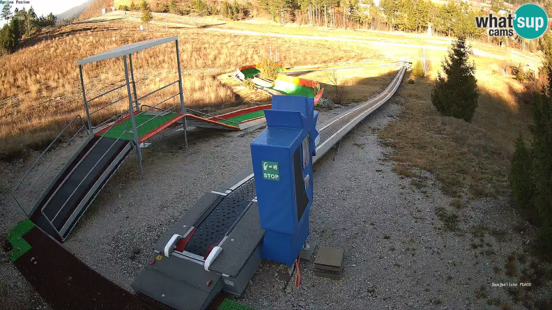 Live webcam Pista da slittino Fužine – Croazia