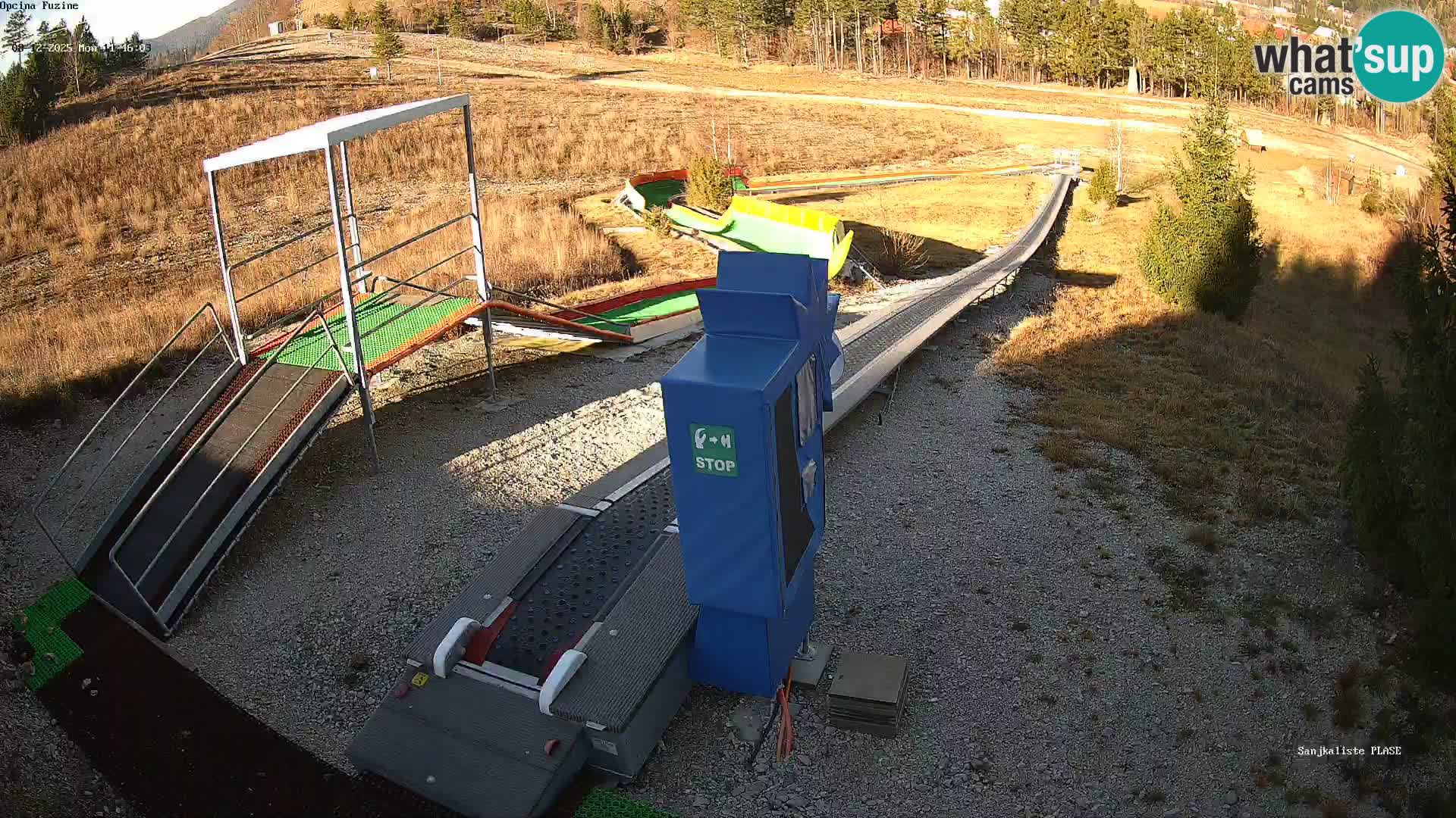 Live webcam Pista da slittino Fužine – Croazia