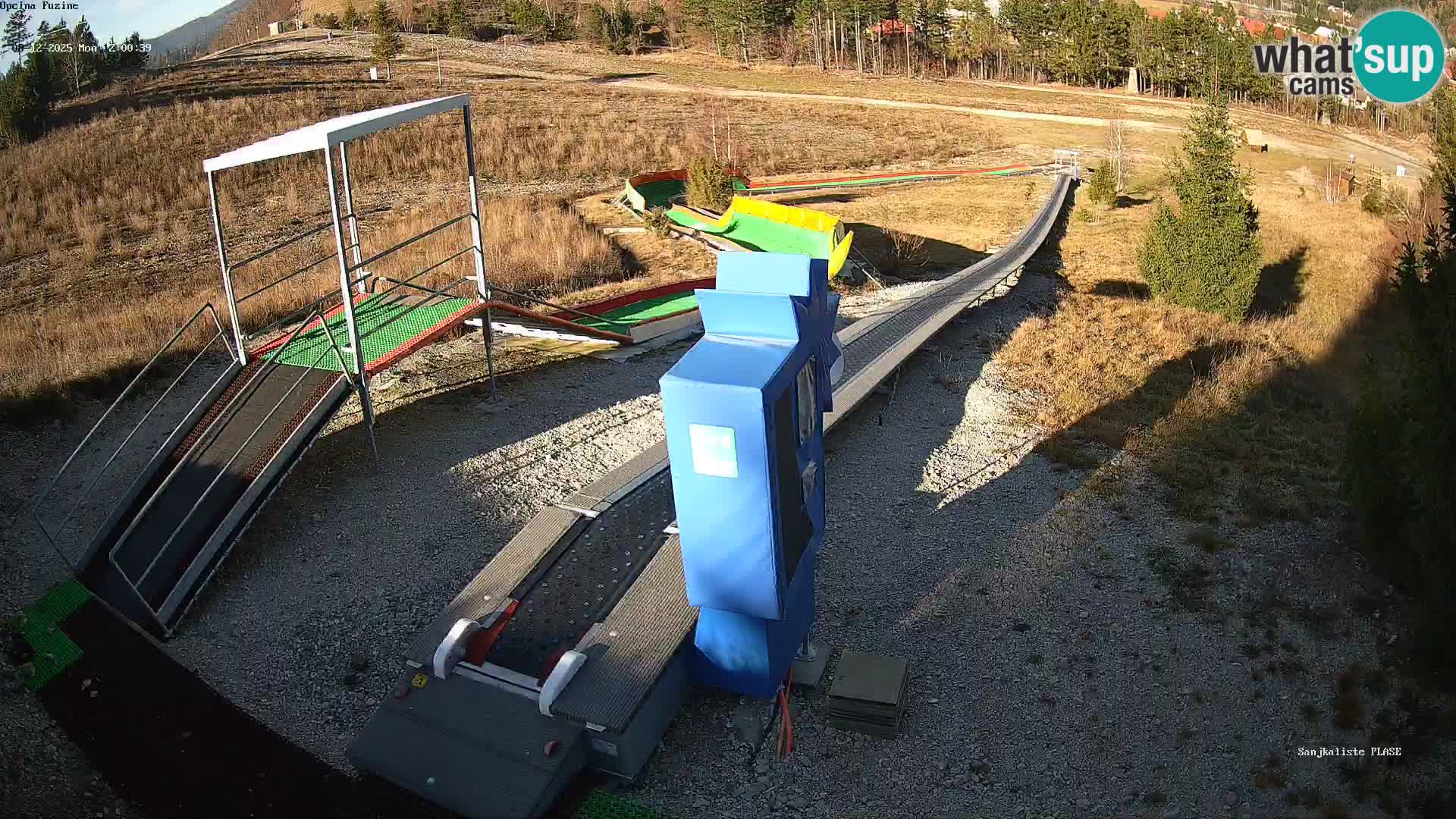 Live webcam Fužine toboggan run – Croatia