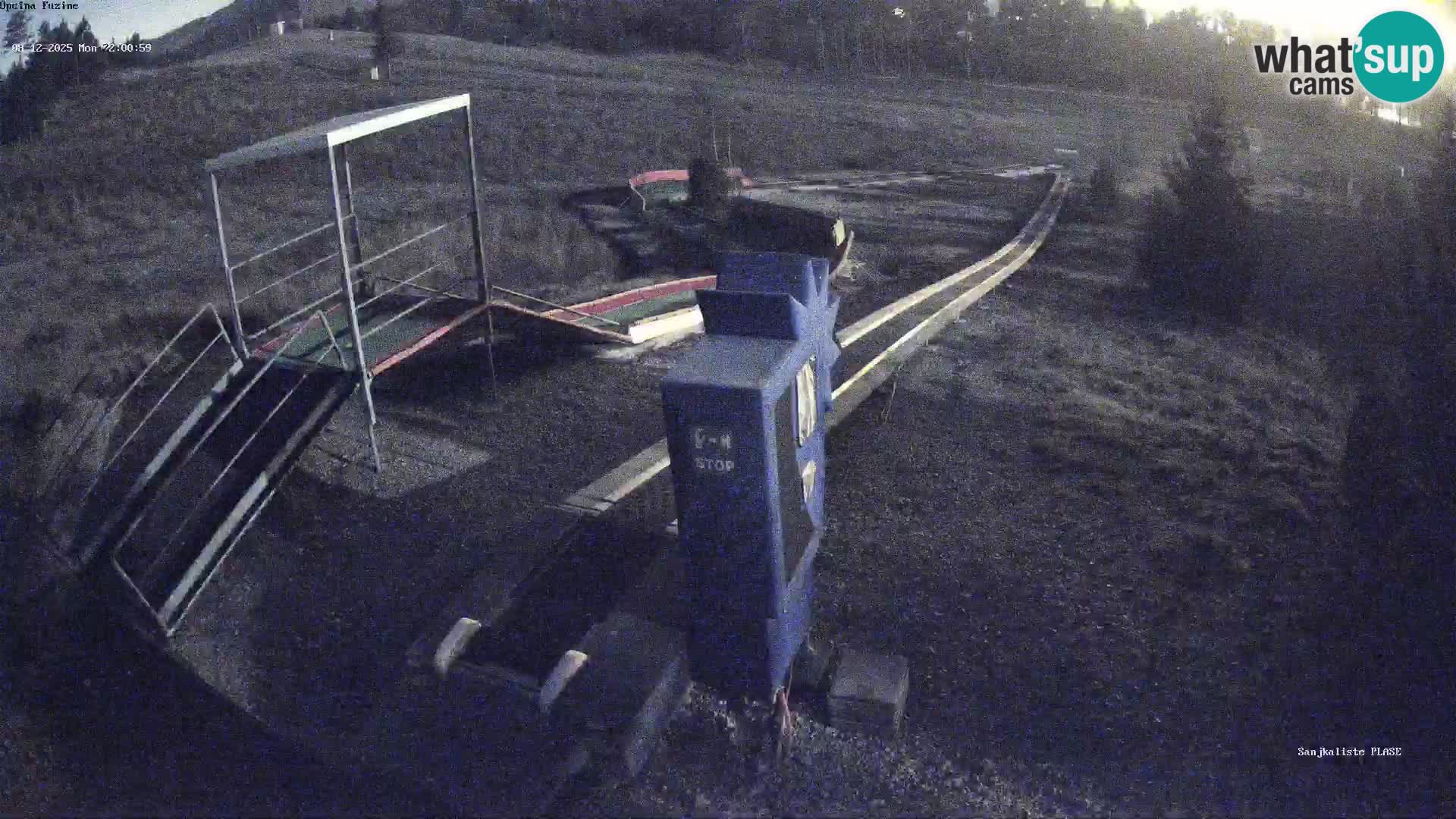 Live webcam Pista da slittino Fužine – Croazia