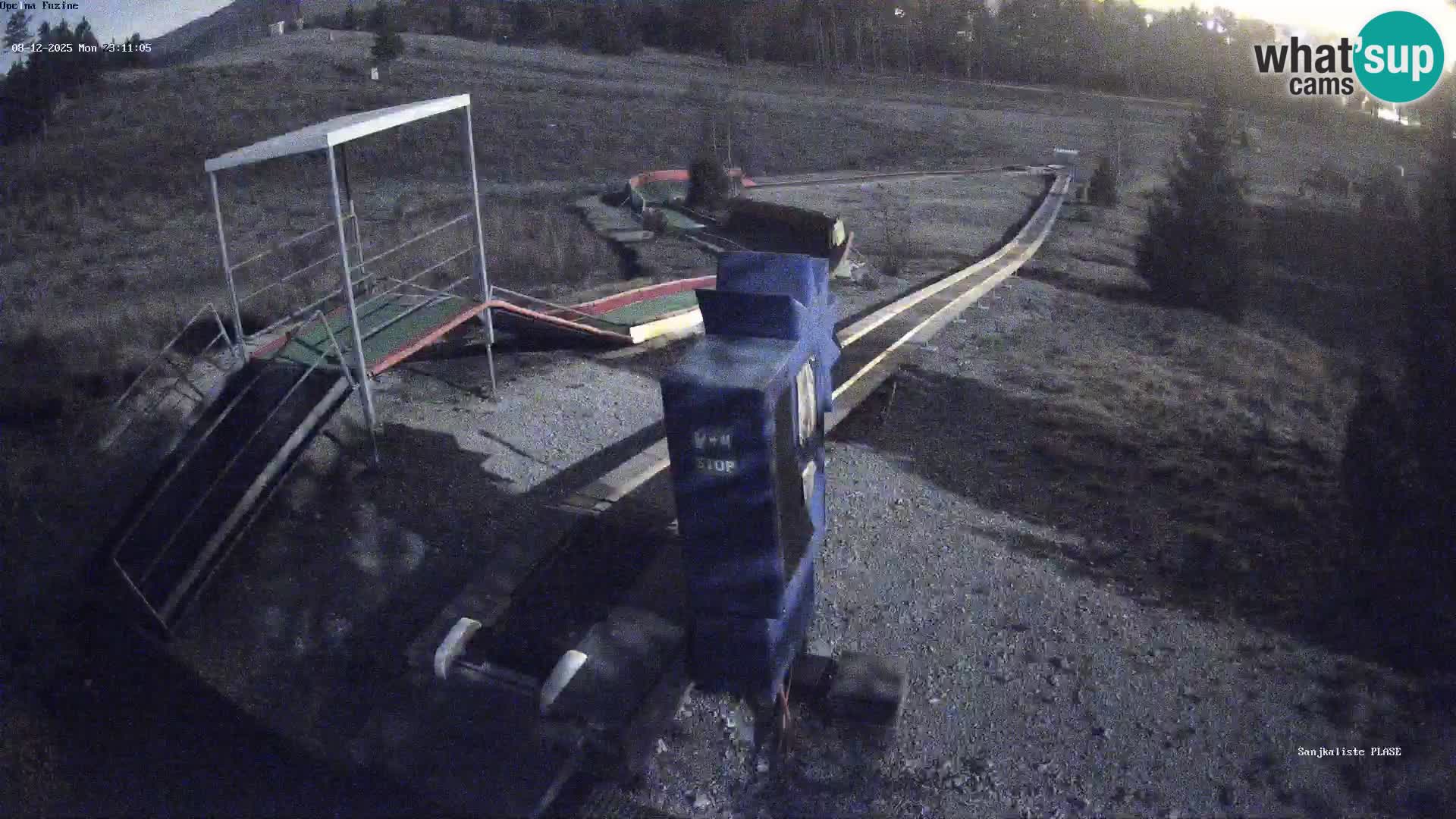 Live webcam Fužine toboggan run – Croatia