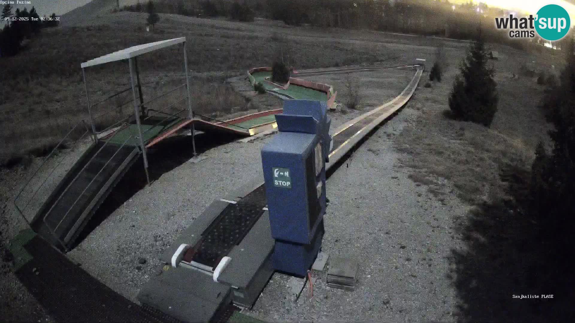 Live webcam Pista da slittino Fužine – Croazia