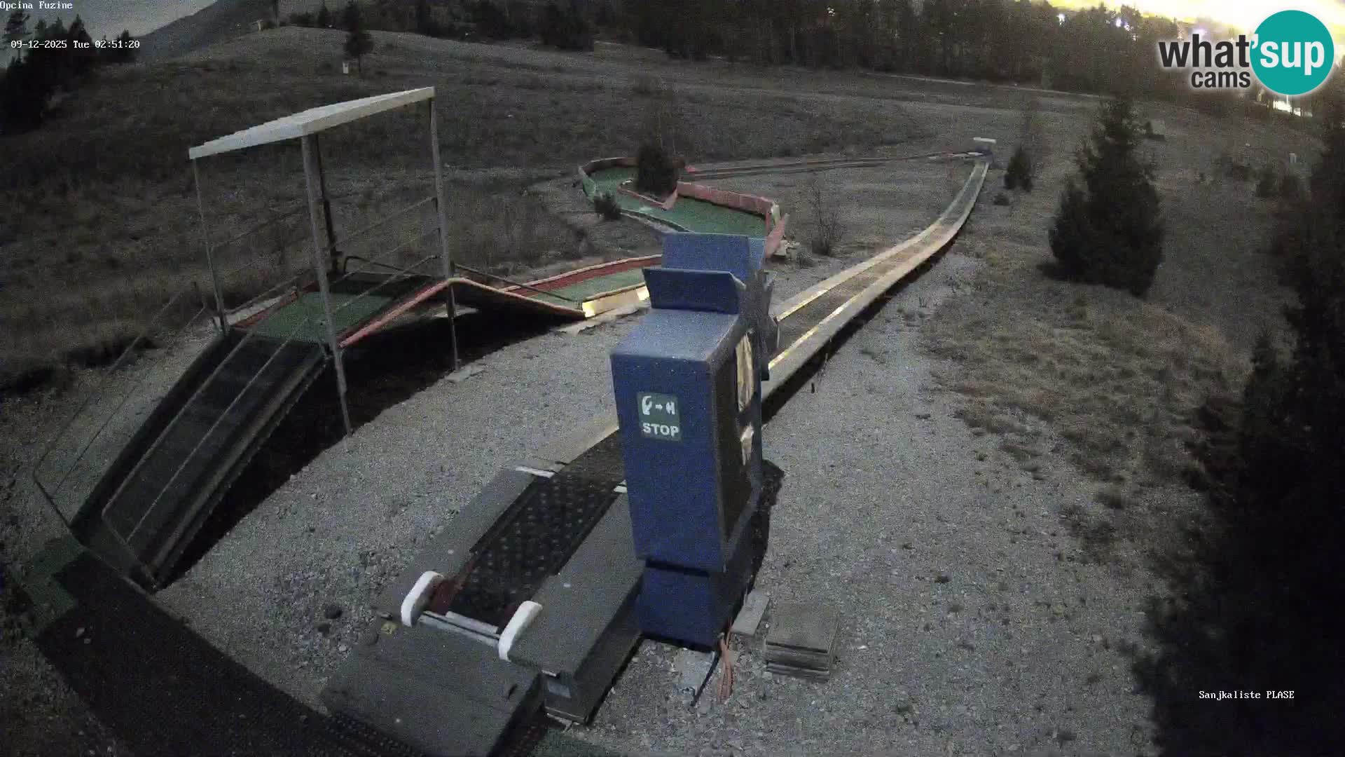 Live webcam Fužine toboggan run – Croatia