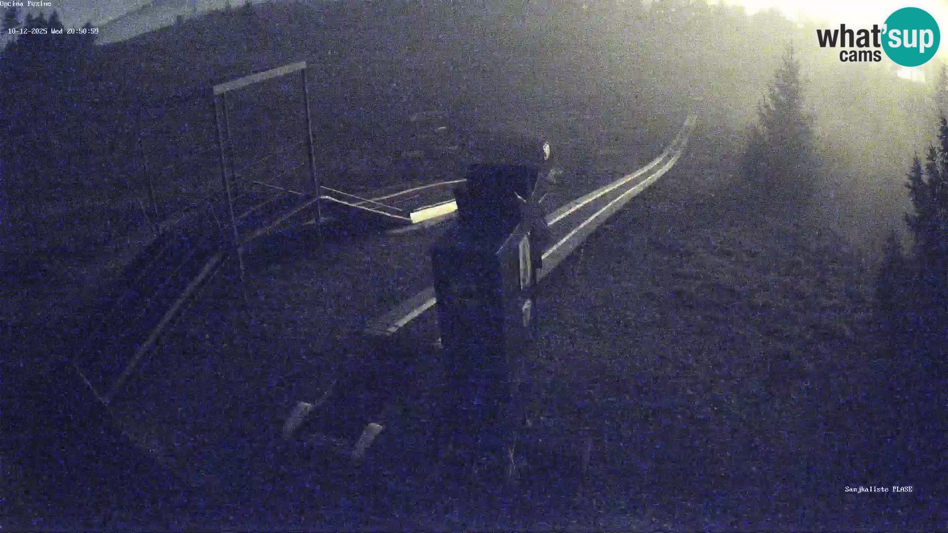 Webcam en vivo Pista de trineo Fužine – Croacia