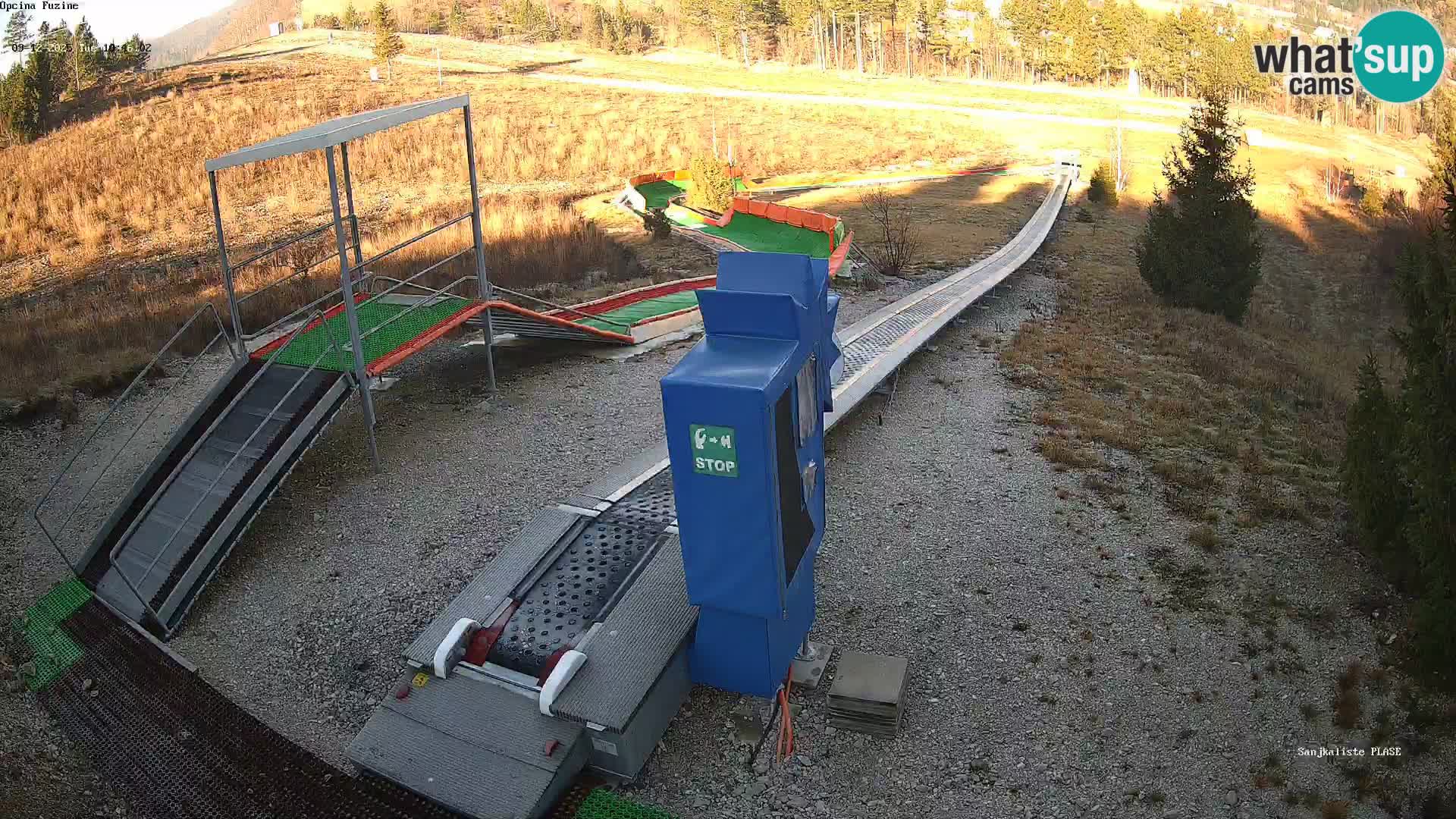 Webcam en vivo Pista de trineo Fužine – Croacia