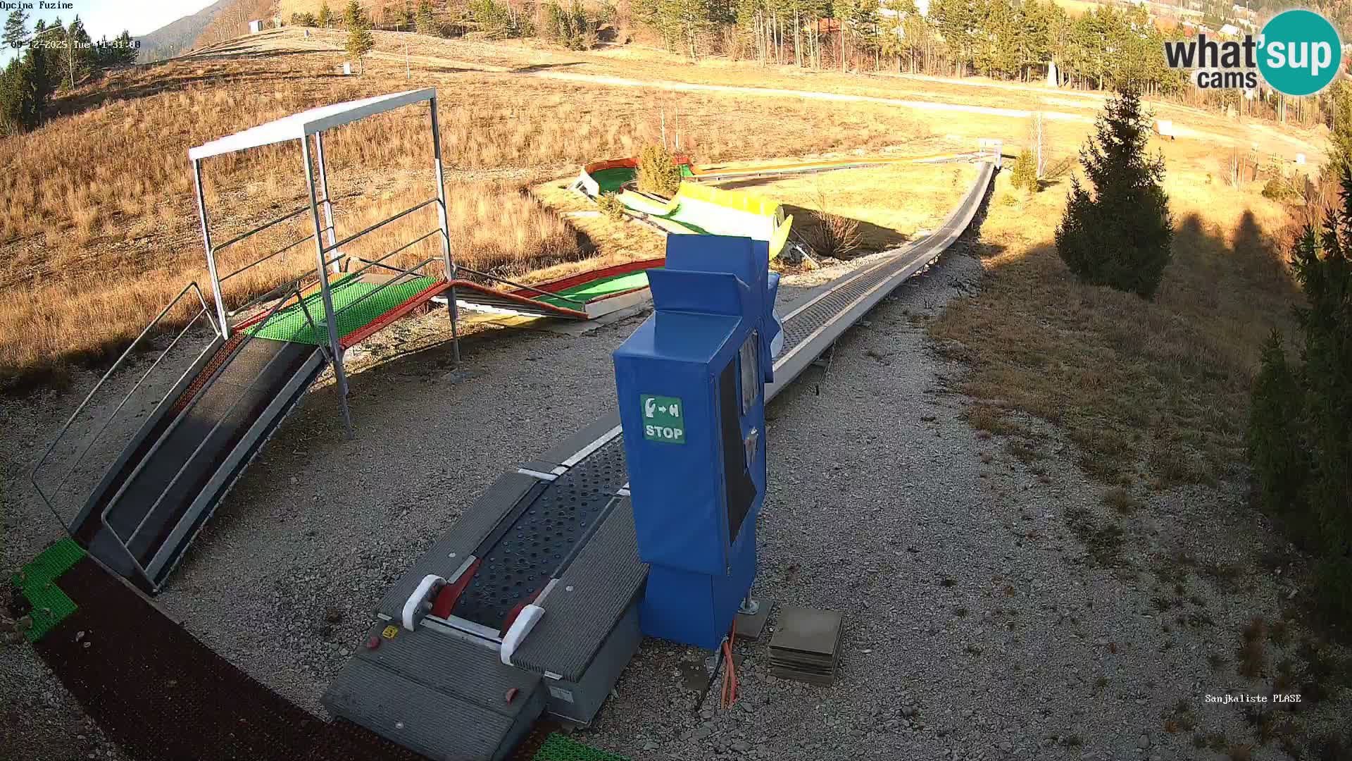 Webcam en direct Piste de luge de Fužine – Croatie