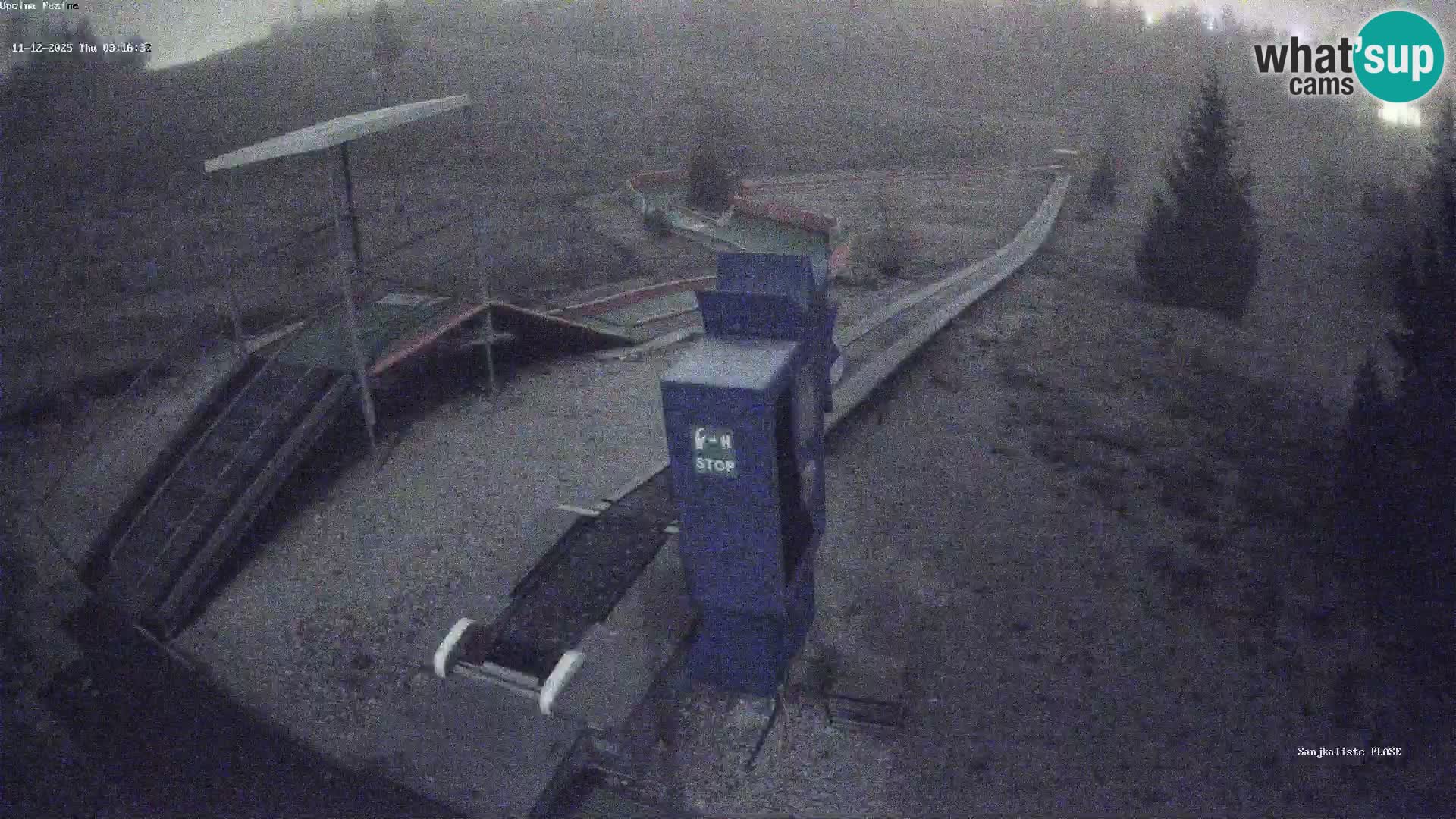 Webcam en vivo Pista de trineo Fužine – Croacia