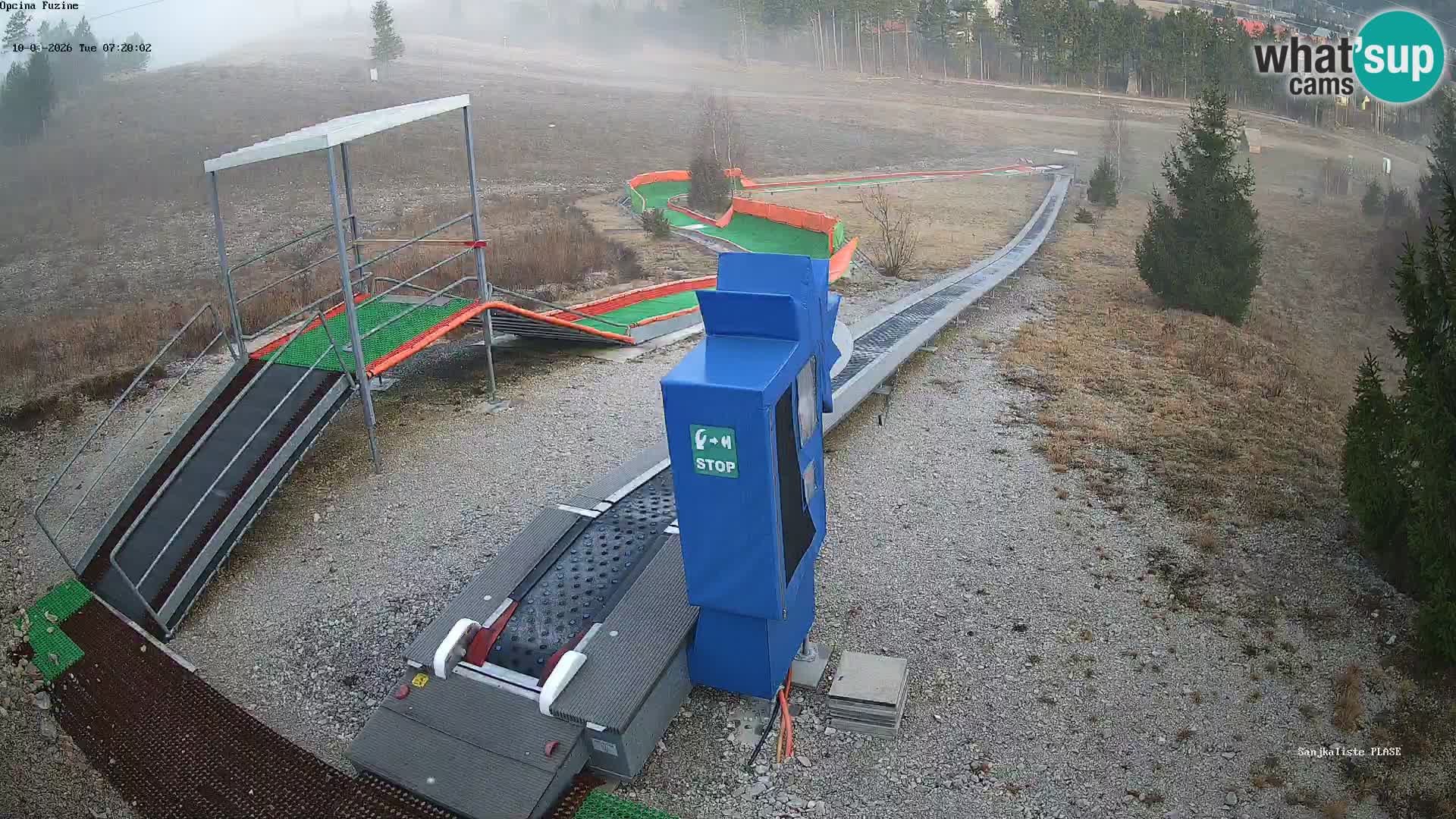 Live webcam Pista da slittino Fužine – Croazia
